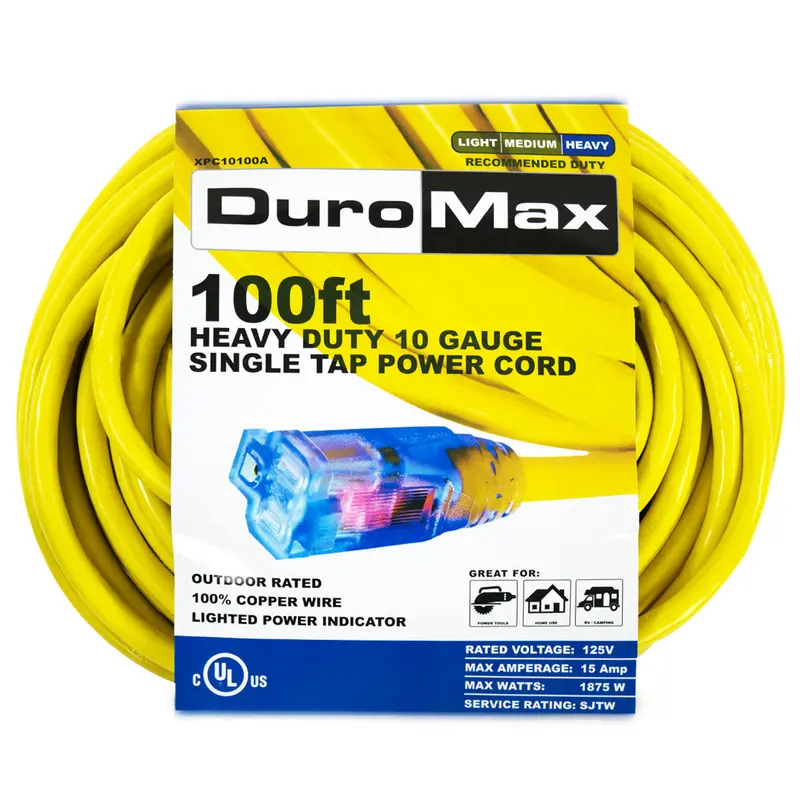 100-Foot 10 Gauge Single Tap Extension Power Cord 1