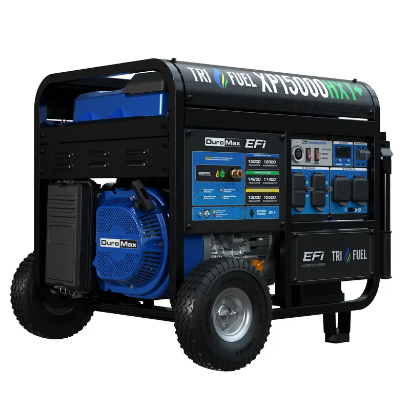 15,000 Watt Electric Start Tri Fuel Efi Portable Generator 1