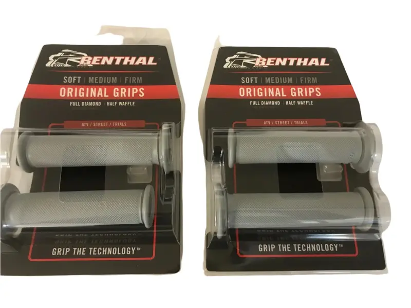 2 X Pairs Renthal Road Race Handlebar Grips Full Diamond Soft Compound G147 Bsb Wsb 1