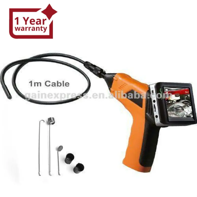 8803Al_1M  3.5" Wireless 4 Led Inspection Borescope Waterproof Camera 9Mm Ip67 Endoscope Dvr 1M Cable 1
