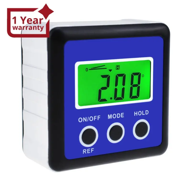 Agf-201 Digital Protractor Angle Gauge Finder Bevel Box Inclinometer Level Meter Magnetic Base 1