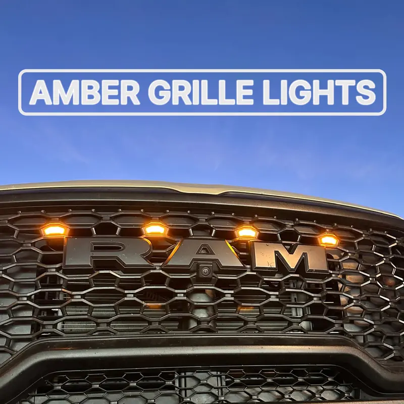 Amber Grille Led Marker Lights | 2025+ Ram 1500Dt Trucks 1