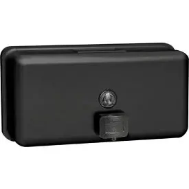 Asi® Horizontal Surface Mounted Liquid Soap Dispenser, Stainless Steel, Black 1