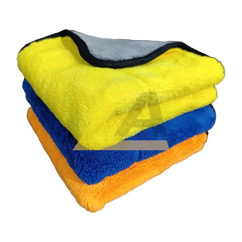 Autohub 3Pcs Colored Microfiber Plush 850Gsm (40X40cm) 1