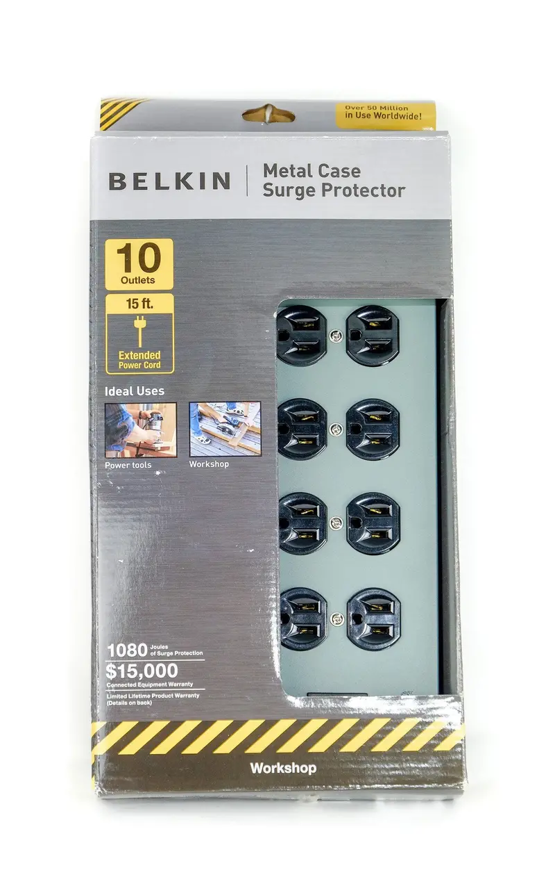 Belkin 10-Outlet Metal Surge Master With 15-Foot Cable 1
