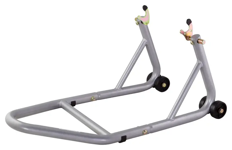 Biketek Race Aluminium Bobbin Fitment Rear Track Paddock Stand - Grey 1