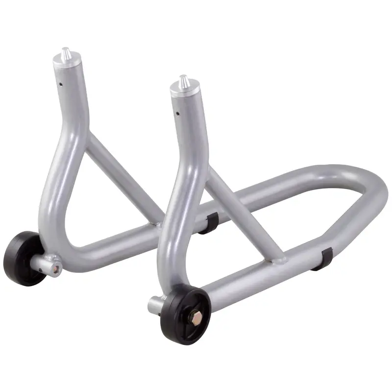 Biketek Race Aluminium Front Fork Pin-Style Track Paddock Stand - Grey 1