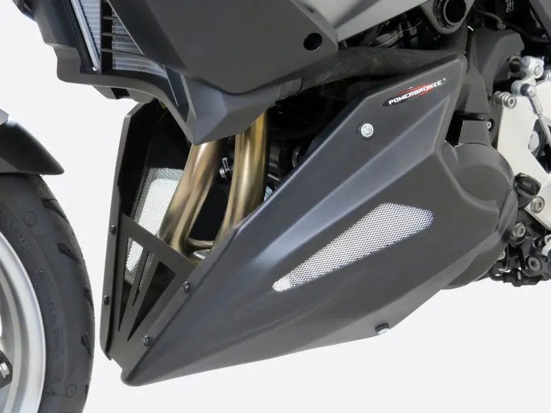 Bmw F900r 20-2025 Belly Pan Matt Black & Silver Mesh  Powerbronze 1