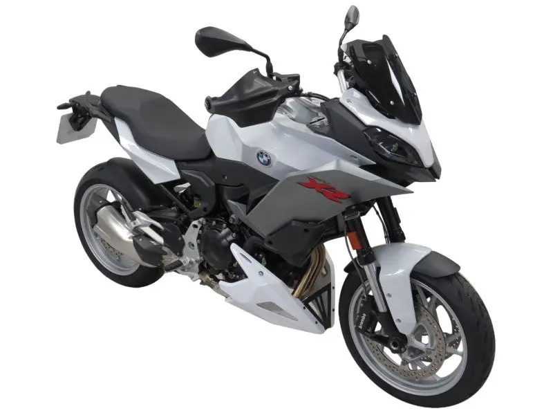 Bmw F900xr   20-2025 Belly Pan Gloss White & Silver Mesh  Powerbronze 1