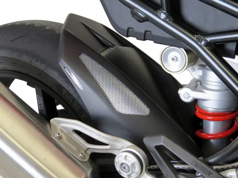 Bmw M1000rr 21-24 Carbon Look & Silver Mesh Rear Hugger By Powerbronze 1