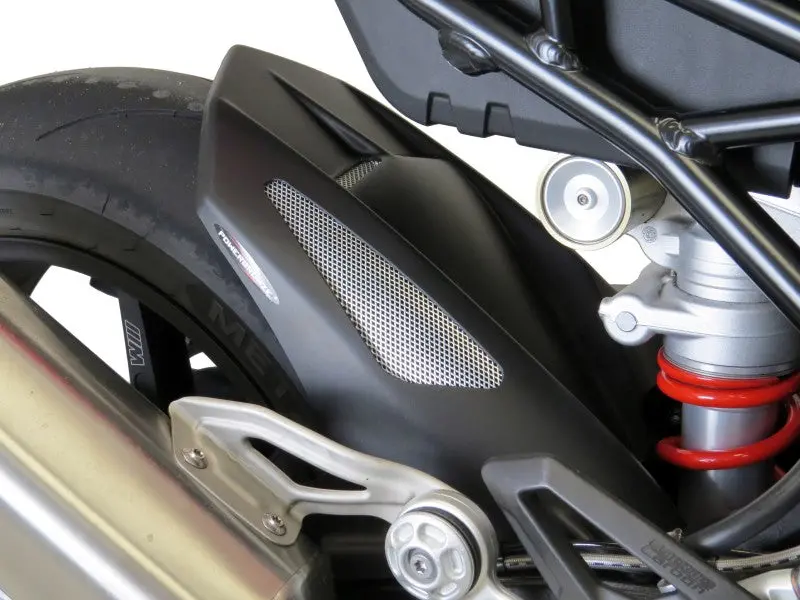 Bmw S1000r 21-24 Carbon Look & Silver Mesh Rear Hugger By Powerbronze 1