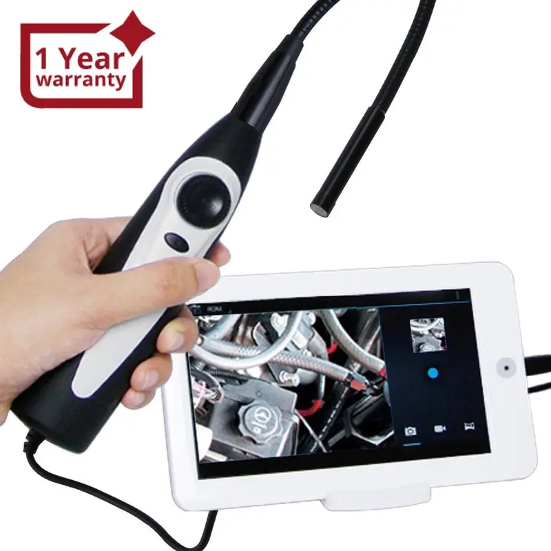 C0598am Usb Handheld Endoscope 7Mm Camera Head Video Inspection Borescope W/ 7" Android Monitor 1