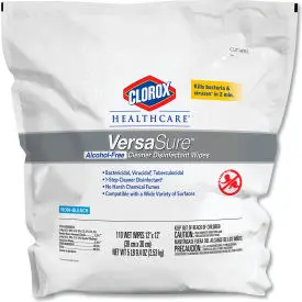 Clorox® Healthcare® Verasure™ Cleaner Disinfectant Wipes, 110 Wipes/Pouch 1