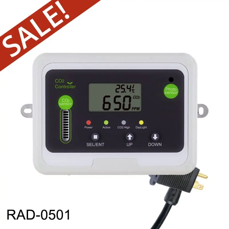 Day Night Co2 Monitor & Controller For Greenhouses, Grow Rooms 1