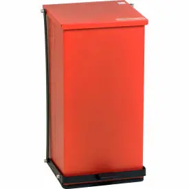 Detecto® Red Baked Epoxy Steel Step-On Can, 48 Quart 1