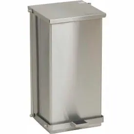 Detecto® Stainless Steel Step-On Can, 32 Quart 1