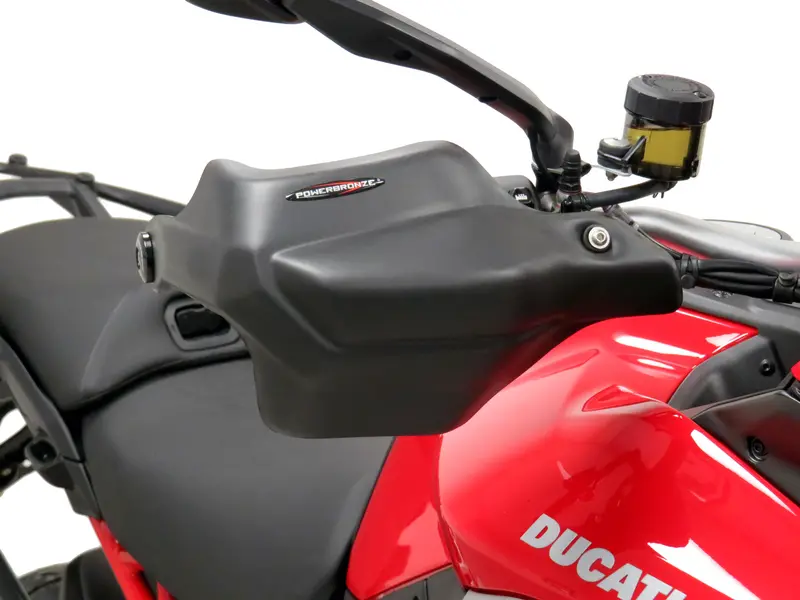 Ducati Multistrada V4  21-2023 Matt Black Handguard/Wind Deflectors Powerbronze 1