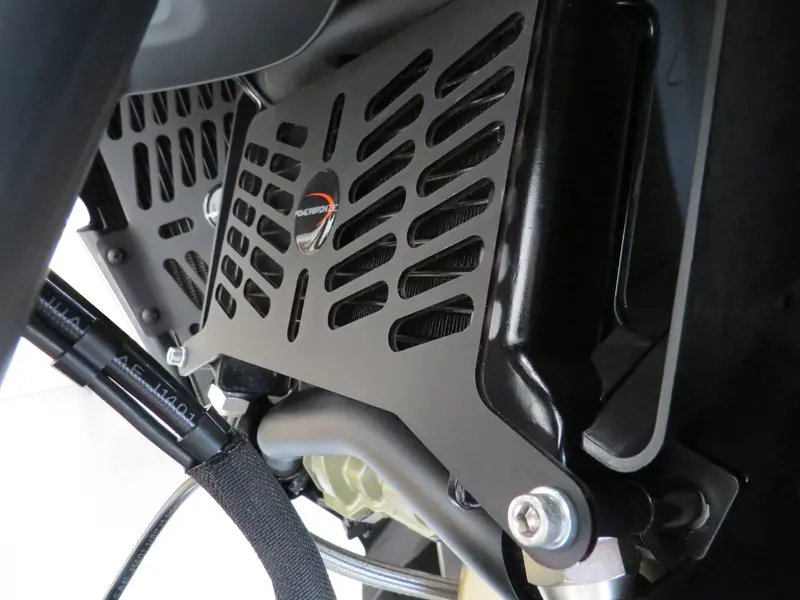 Ducati Multistrada V4s 2021-2026 Gloss Black Plastic Oil Cooler Grill By Powerbronze 1