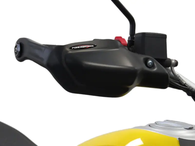 Ducati Scrambler 800 23-2025 Matt Black Handguard/Wind Deflectors Powerbronze 1