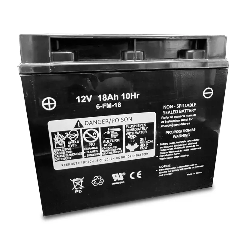 Duromax Power Portable Generator Replacement Battery - 12V 18Ah 1