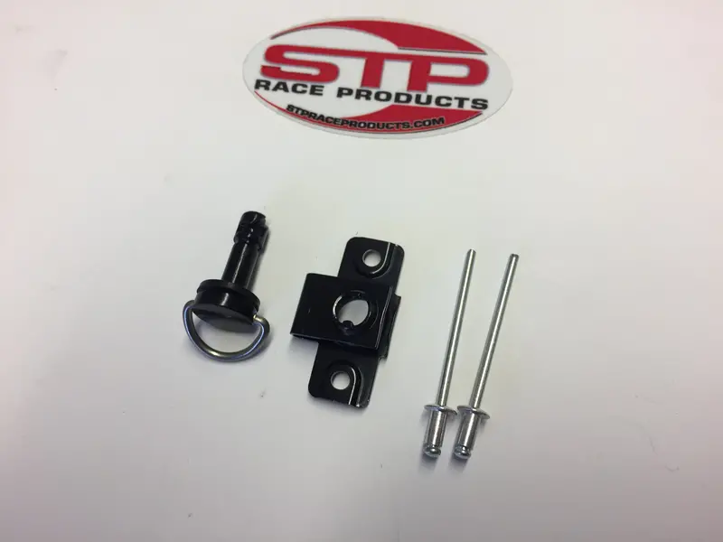 Dzus Style Fairing Fastener Quick Release D Ring 19Mm Road Race Track Each Black 1