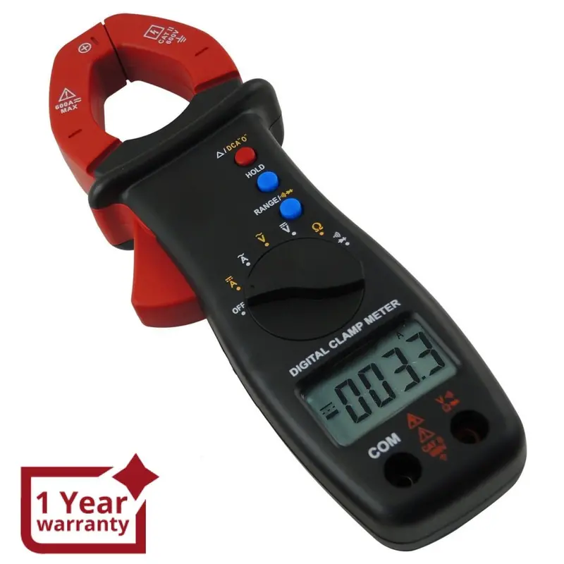 E04-032 Digital Clamp Meter Multimeter Dc Ac Voltage Current Resistance Diode Continuity Tester Lcd Display 1