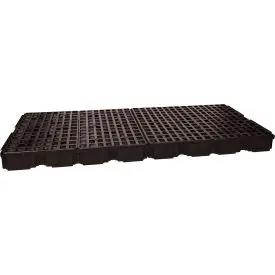 Eagle 1688B 8 Drum Spill Containment Platform - Black With No Drain 1
