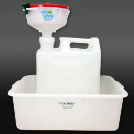 Eco Funnel® Ef-30020C-Sys 8" Eco Funnel System, 20L Carboy & Secondary Container, Red Lid 1
