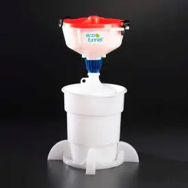 Eco Funnel® Ef-3004C-Sys 8" Eco Funnel System, 4L Carboy & Secondary Container, Red Lid 1