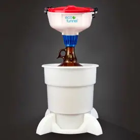 Eco Funnel® Ef-3004Gl-Sys 8" Eco Funnel System, 4L Bottle & Secondary Container, Red Lid 1