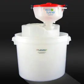Eco Funnel® Ef-8-Fs70c-Sys 8" Eco Funnel System, 5 Gal Drum & Secondary Container, Red Lid 1