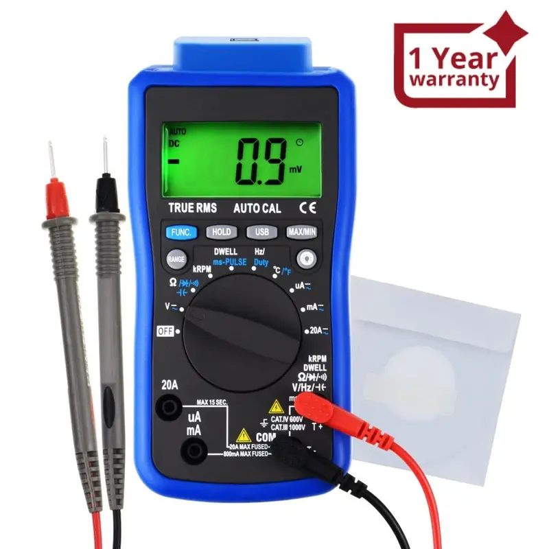 Eng-216 Digital Engine Automotive Analyzers Diagnostic Multimeter Auto-Ranging With Pc Data Transfer 1