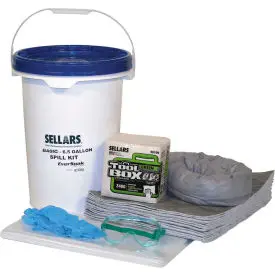 Eversoak® General Purpose 6.5 Gallon Pail Spill Kit, 6.5 Gallon Capacity, 1 Spill Kit/Case 1
