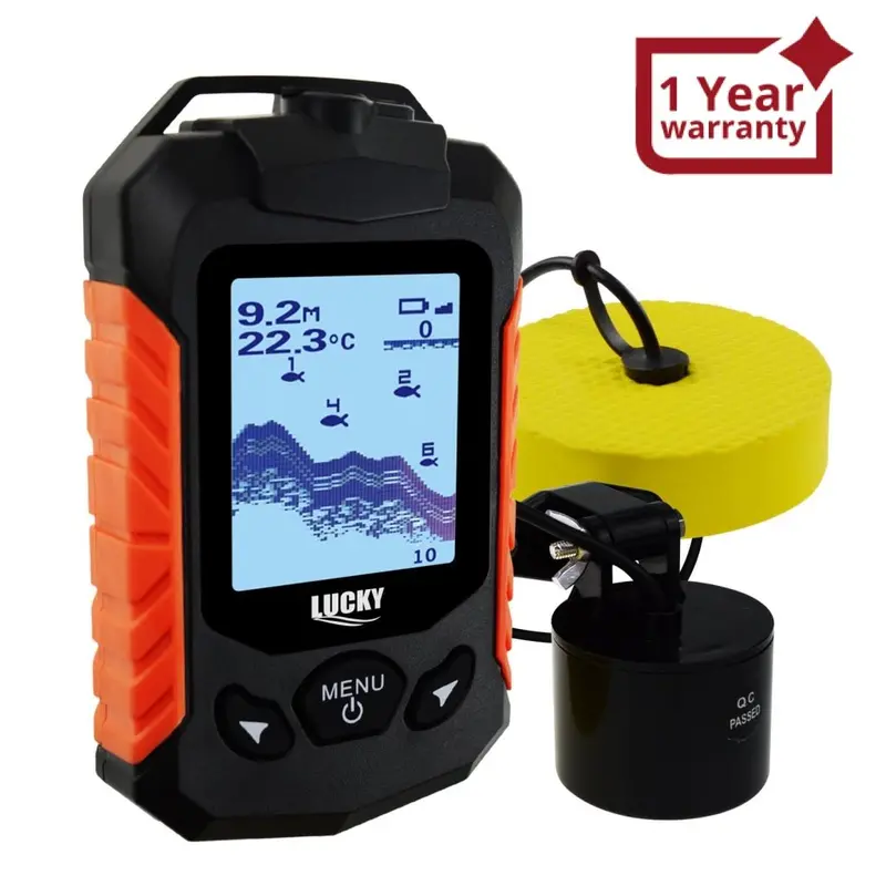 Ff-168D Lucky Portable Fish Finder 100M (328Ft) Depth Range Fishfinder Detector Zoom Depth Fish Alarm Ocean Sea Lake River Fishing 1