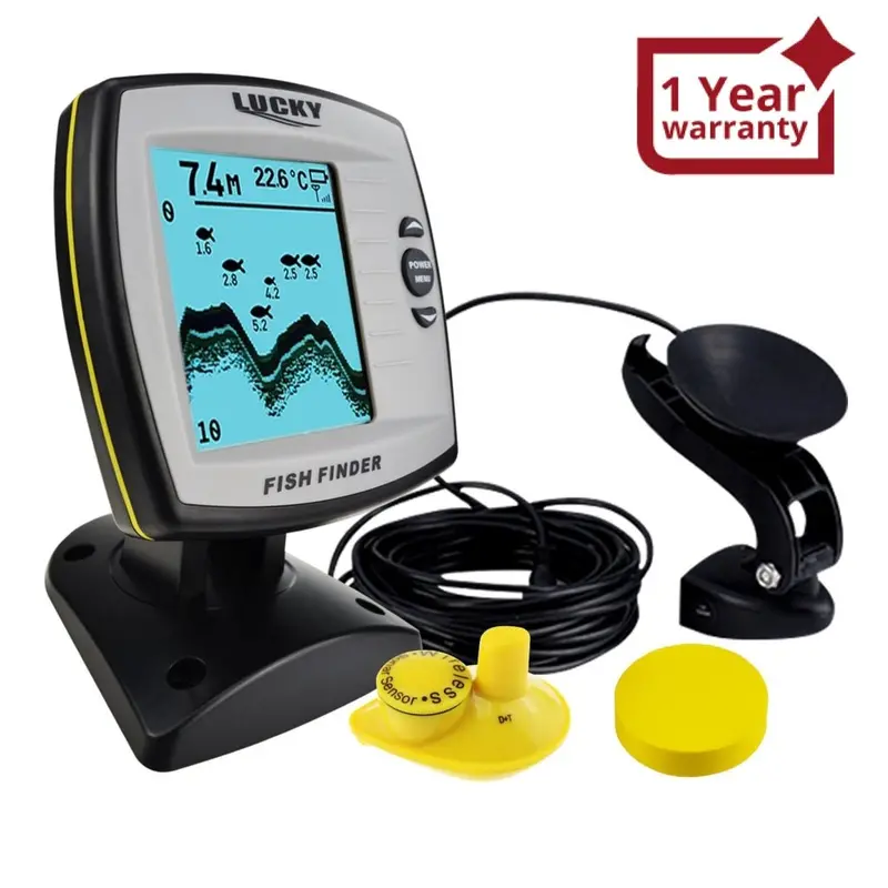 Ff-918N2 Lucky 2-In-1 Fish Finder 100M (Wired) / 45M (Wireless) Depth Sounder Sensor Transducer Fishfinder Fishing Detector Monitor 1