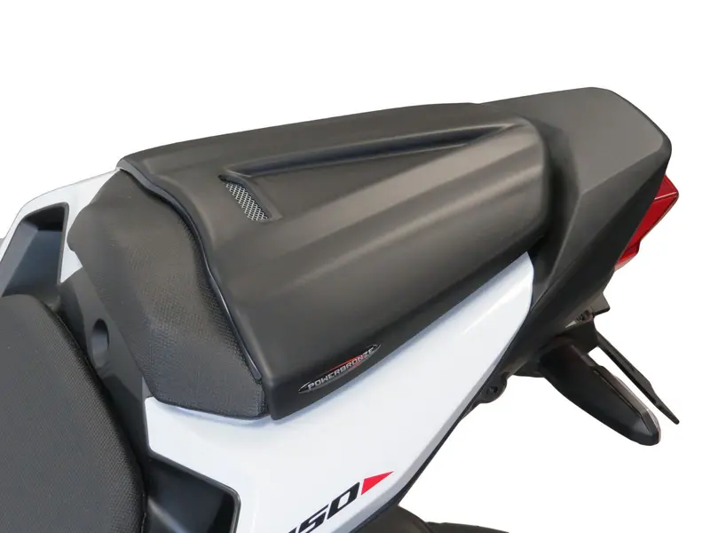 Fits Honda Cb500f 16-2024 Matt Black & Silver Mesh Seat Cowl Seat Hump Powerbronze Rrp £90 1