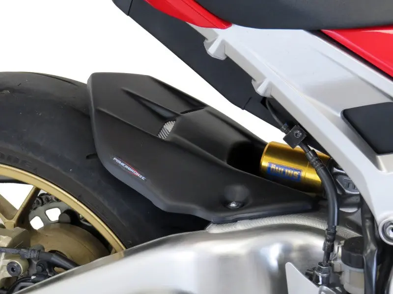 Fits Honda Cbr1000rr Fireblade  17-2019 Matt Black & Silver Mesh  Rear Hugger Powerbronze 1
