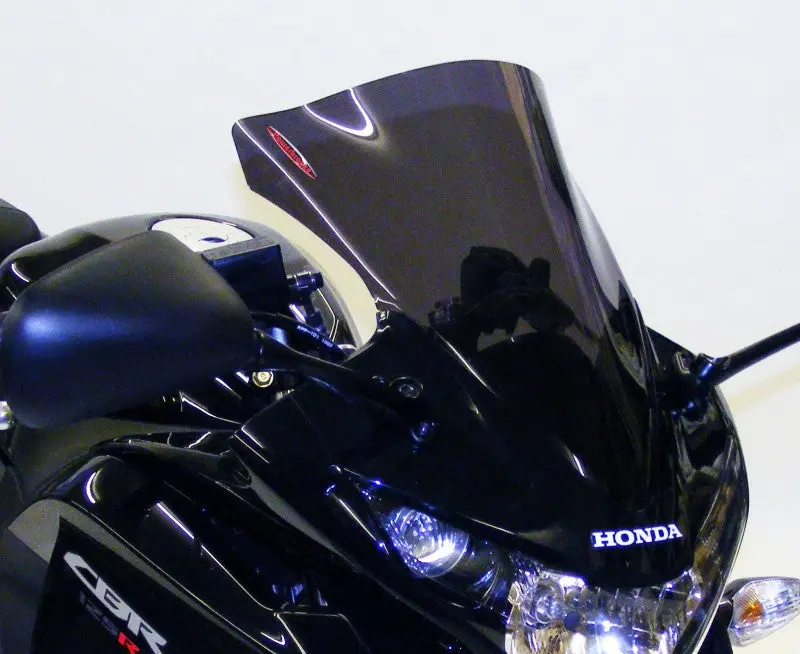 Fits Honda Cbr125r  11-2018 Airflow Frosted Stealth Blue Double Bubble Screen By Powerbronze 1