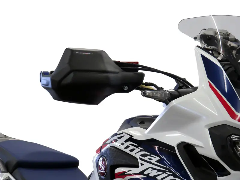 Fits Honda Crf1000l Africa Twin 16-19 Matt Black Handguard/Wind Deflectors Powerbronze 1