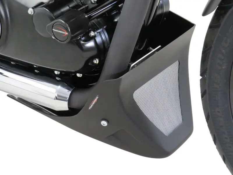 Fits Honda Gb350s  2025 > Carbon Look & Silver Mesh  Belly Pan  Powerbronze. 1