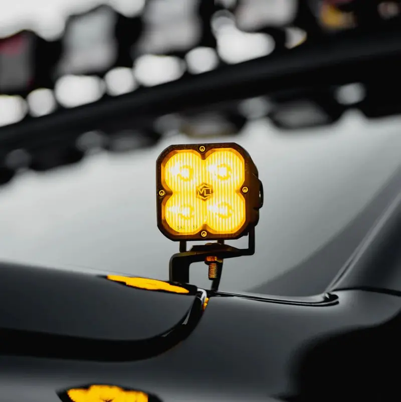 Fng 3 Sae | Yellow Street Legal Driving Lights (Pair) | Vivid Lumen Industries 1