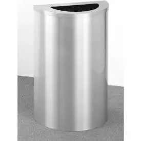 Glaro Aluminum Half Round Can With Satin Aluminum Finish 1