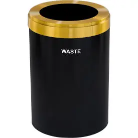 Glaro Recyclepro Value Trash Can, 41 Gallon, Satin Black 1