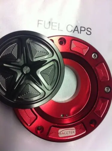 Honda Rc51 2000-2006  Racetek Lightweight Keyless 5 Star Petrol Cap (7Hole) 1