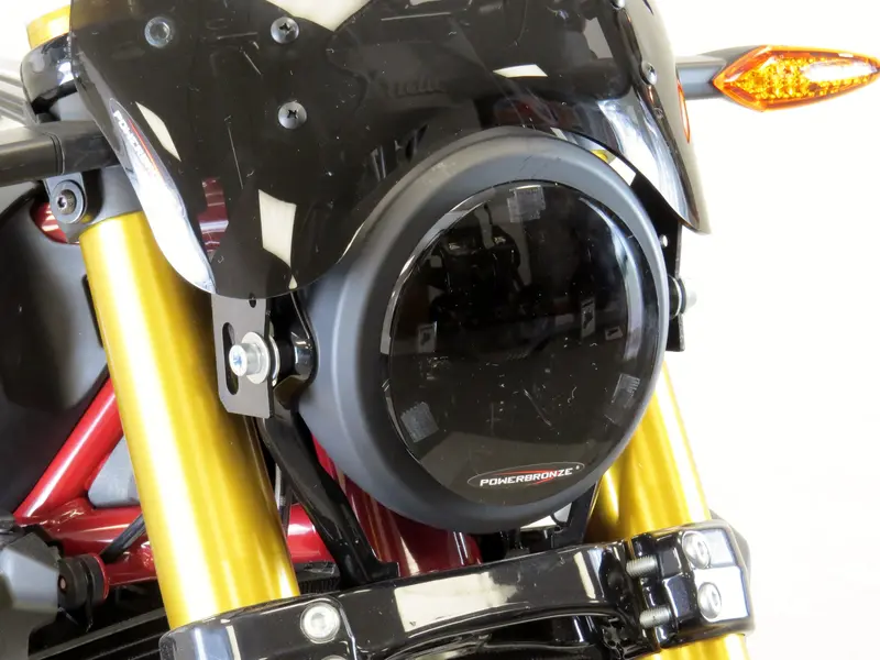 Indian Ftr1200  19-2025 Dark Tint Headlight Protectors By Powerbronze Rrp £36 1