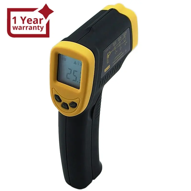 Ir-600 Digital Industrial Infrared Thermometer, -32~400°C (-26~752°F) 12:1 Laser Ir Gun Non-Contact Measurement, Portable Instant Measure 1