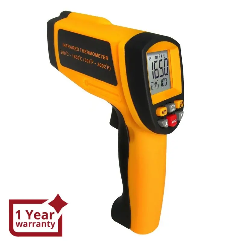 Ir-G1650 Digital 50:1 Pro Ir Thermometer 1650°C 3002°F Adjustable 1
