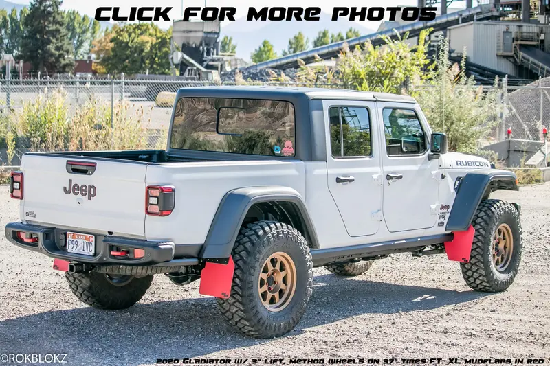 Jeep Gladiator (Jt) 2020+ Quick Release Mud Flaps - Front & Rear 1