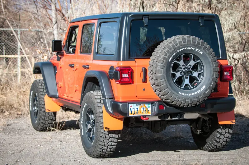 Jeep Wrangler (Jl, Jlu) 2018+ Quick Release Mud Flaps - Front & Rear 1