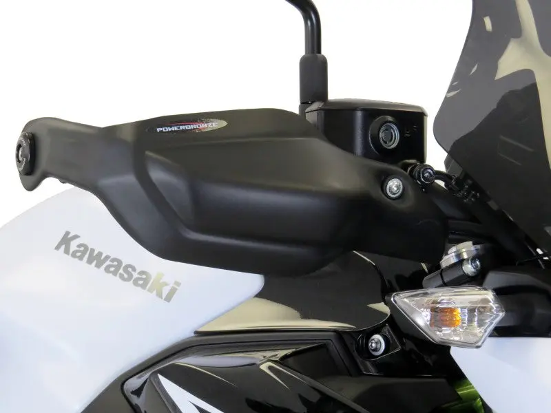 Kawasaki Z650  17-2023 Matt Black Handguard/Wind Deflectors Powerbronze 1
